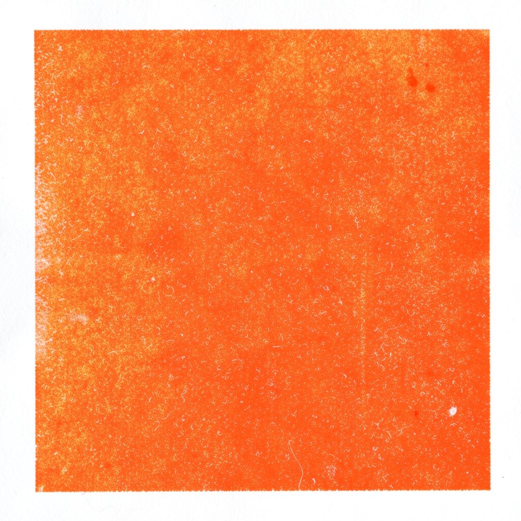 A warm tan and cream risograph print of abstract data charts and figures, suggesting statistics and research.